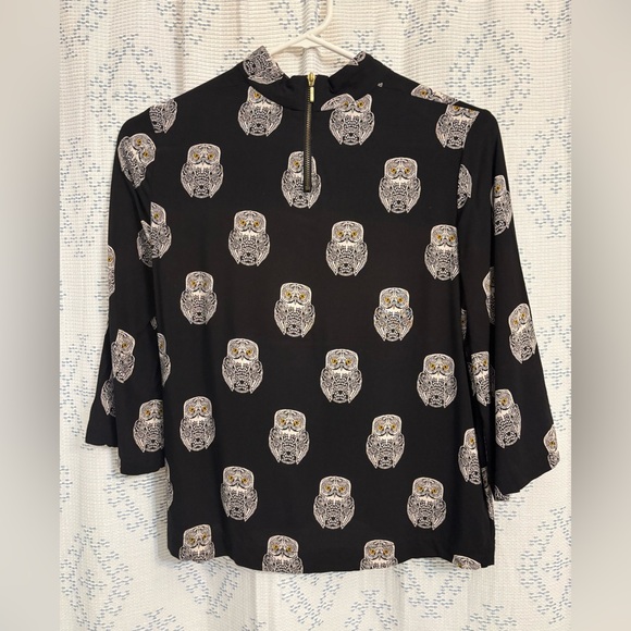 EUC - Sweet & Spooky H&M Owl Print Top - Picture 3 of 13